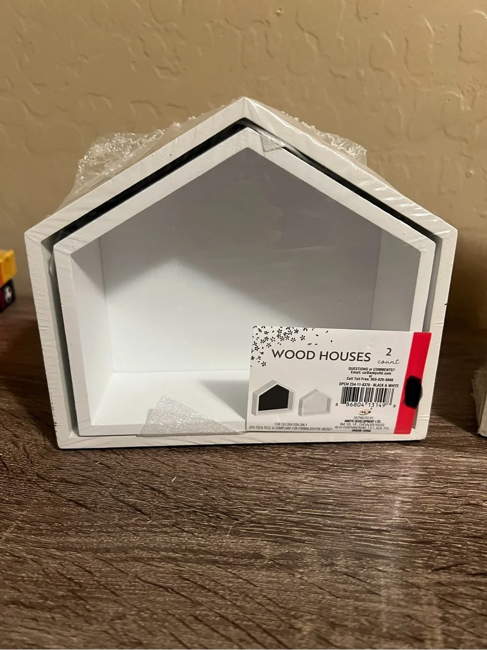 Target Bullseye Nesting Crates Houses White Wood Farmhouse Decor NWT